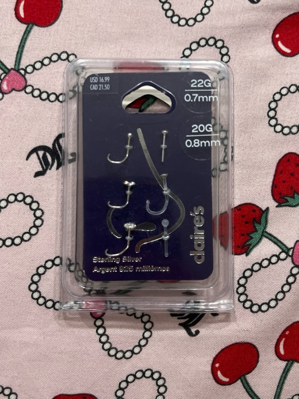 Claire's Sterling Silver Nose Rings
